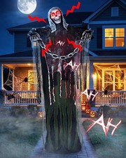 New 6FT Life-Size Animated Halloween Animatronics Decorations Outdoor picture