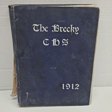 1912 Central High School Washington DC Yearbook The Brecky AS IS Damaged Antique picture