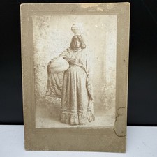 Mojave Native American Woman Cabinet Card Photo Antique Scott Studios Needles CA picture