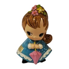 Vtg RARE 1974 Josef Originals April Big Eyed Girl Porcelain Figurine Japan picture