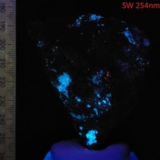 Sphalerite fluorescent long & short wave mineral specimen Balmat New York 855ct picture