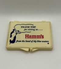 Vintage Hamm’s Beer Sewing Repair Kit Advertising Pocket Plastic Case picture