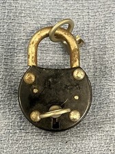 Antique Burg German Padlock With 2 Barrel Keys Works Great Very RARE🔥 picture