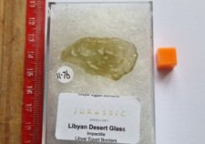 Superb LARGE Boxed Piece Of Libyan Desert Glass  11.76 Grams    picture