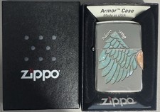 ZIPPO 2006 HEART ANGEL WING PEARL ARMOR LIGHTER UNFIRED IN BOX H399 picture