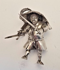 Rare Vintage Italian Silver Swordsman Figurine picture