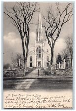 1907 Exterior View St Pauls Church Building Norwalk Connecticut Vintage Postcard picture
