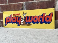Lionel Play World Toys Metal Sign 18 Inch Reproduction Kids Decor picture