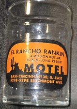 RARE EL RANCHO RANKIN CINCINNATI OHIO DRINKING GLASS picture