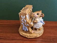 Wee Forest Folk Mouse Pianist (M-030) Annette Petersen - Blue Dress 1978 - Mint picture