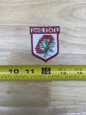 NOS VINTAGE OHIO STATE BUCKEYES EMBROIDERED IRON ON PATCH QTY 1  picture