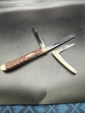 Vintage Atco 2 Blade #16 Pocket Knife & Single Blade Imt Mop Japan Lot Of Two picture