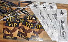 Medieval Times Tournament Flags and Badges VIP White Team Dinner Knight Event picture