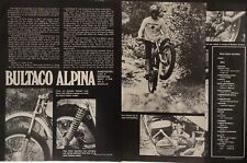 1972 Bultaco Alpina Motorcycle 4p Print test article picture