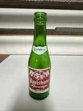 Vintage 1949 Paulsboro Beverages ACL Soda Bottle 7oz Green Glass New Jersey picture