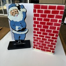 Vintage 16” Stage Santa Chimney Magic Trick Wood Color Changing Sucker Illusion picture