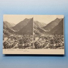 Cauterets Stereoview C1910 France Town Panorama Postcard Novelty L.L Levy picture