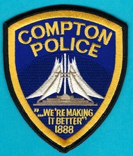 COMPTON CALIFORNIA POLICE SHOULDER PATCH picture