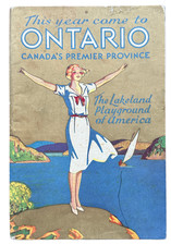 Vintage 1920s Ontario Canada Travel Booklet Lakeland Playground RARE picture