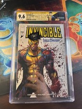 🔥Invincible #1 (Image - 2021) CGC 9.6 Whatnot Exclusive Kirkham BATTLE DAMAGE picture