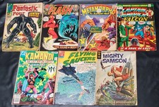 Fantastic Four 64 Metamorpho 14 Kamandi 57 Flying Saucers Flash Sampson Lot of 7 picture