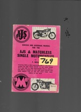 1959-64 AJS & Matchless Single Motorcycles Manual # 767 picture