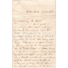 1869 Handwritten Letter Bolton Centre Quebec Nellie Tilton - Mr. Wright AB6-OD1 picture