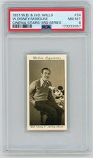 1931 WD & HO Wills Walt Disney Mickey Mouse Cinema Stars #24 3rd Ser PSA 8 NM-MT picture