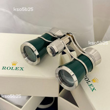 New Rolex Green Lacquer Engraved Opera Binoculars With Box & Pouch Gift Vip✅ picture