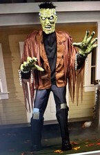 Frankenstein 7.5' w LCD Eyes and Sounds NEW Halloween Animatronic See Video picture