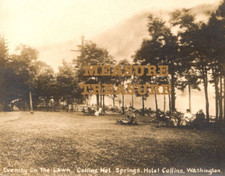 C1910 RPPC COLLINS HOT SPRINGS WASHINGTON HOTEL COLLINS POINT PHOTO Postcard P85 picture