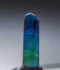 Natural Bi-Color Blue Green Tourmaline Crystal Collector Specimen picture