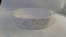 Vtg 1985-90 Corninware A-2-B 2qt Pastel Bouquet Baking Dish, No Lid, Pre-Owned picture