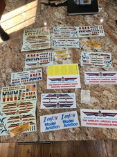 Vintage AMA Academy of Model Aeronautics Rare Glossy Stickers Model Aviation Lot picture