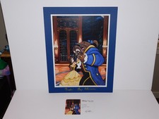 RARE Disney Beauty and the Beast PAIGE O'HARA Signed Lithograph + COA picture
