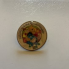 RARE Disney NYC Toy Fair Pooh Friendship Day Eeyore Tigger Piglet 1997 Pin Back picture