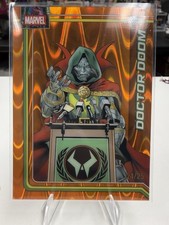 DOCTOR DOOM 2026 TOPPS CHROME MARVEL ORANGE RAYWAVE REFRACTOR /25 #028 picture