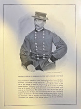 1912 Vintage Illustration General Philip H. Sheridan Civil War picture