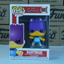 Funko Pop The Simpsons Bartman #503 Vinyl Figure Bart Simpson Superhero NEW picture