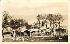 Postcard RPPC 1937 California Lake County Rainbow Camp auto #8131 CA24-2135 picture