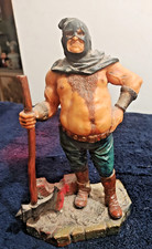 Vintage 1999 Executioner With Bloody Axe 8 inch Horror Resin Figurine Statue picture