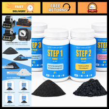 6 lb Rock Tumbler Grit Kit - 4-Step Polishing Media for Rotary & Vibratory Tumbl picture