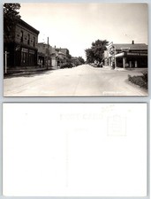 Grayslake Illinois Center St Sinclair Gas Pumps Coca Cola A&P RPPC Postcard BE5 picture