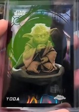 2026 Topps Chrome Star Wars Yoda Black Refractor /10 picture