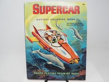 Vintage Golden Funtime 1964 Supercar Cut-Out Coloring Book RARE picture