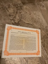 Vintage Antique Original Indian Motocycle Co Three Year Note Paper Motorcycle picture