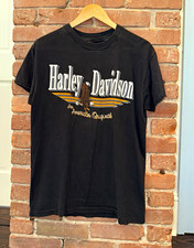 Vintage 1987 Harley Davidson An American Original Eagle T Shirt NY Black L picture