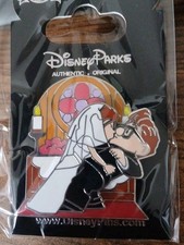 Disney Parks Disneyland Pixar Up- Carl & Ellie Wedding Kissing Chapel Church Pin picture