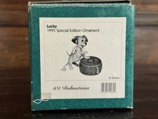 WALT DISNEY CLASSIC COLLECTION VINTAGE LUCKY 101 DALAMATIONS” 1995 2 Pc ORNAMENT picture