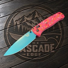 Benchmade 535 Bugout Donut Sprinkle Pink Blue S30V AXIS Lock Custom EDC Knife picture